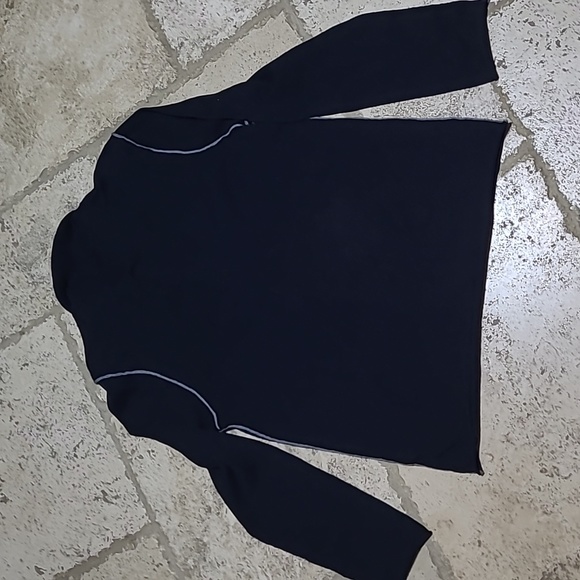 Carbon 2 Cobalt Sweater Men's Medium Black Gray Henley Knit Size M - Picture 6 of 7